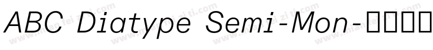ABC Diatype Semi-Mon字体转换